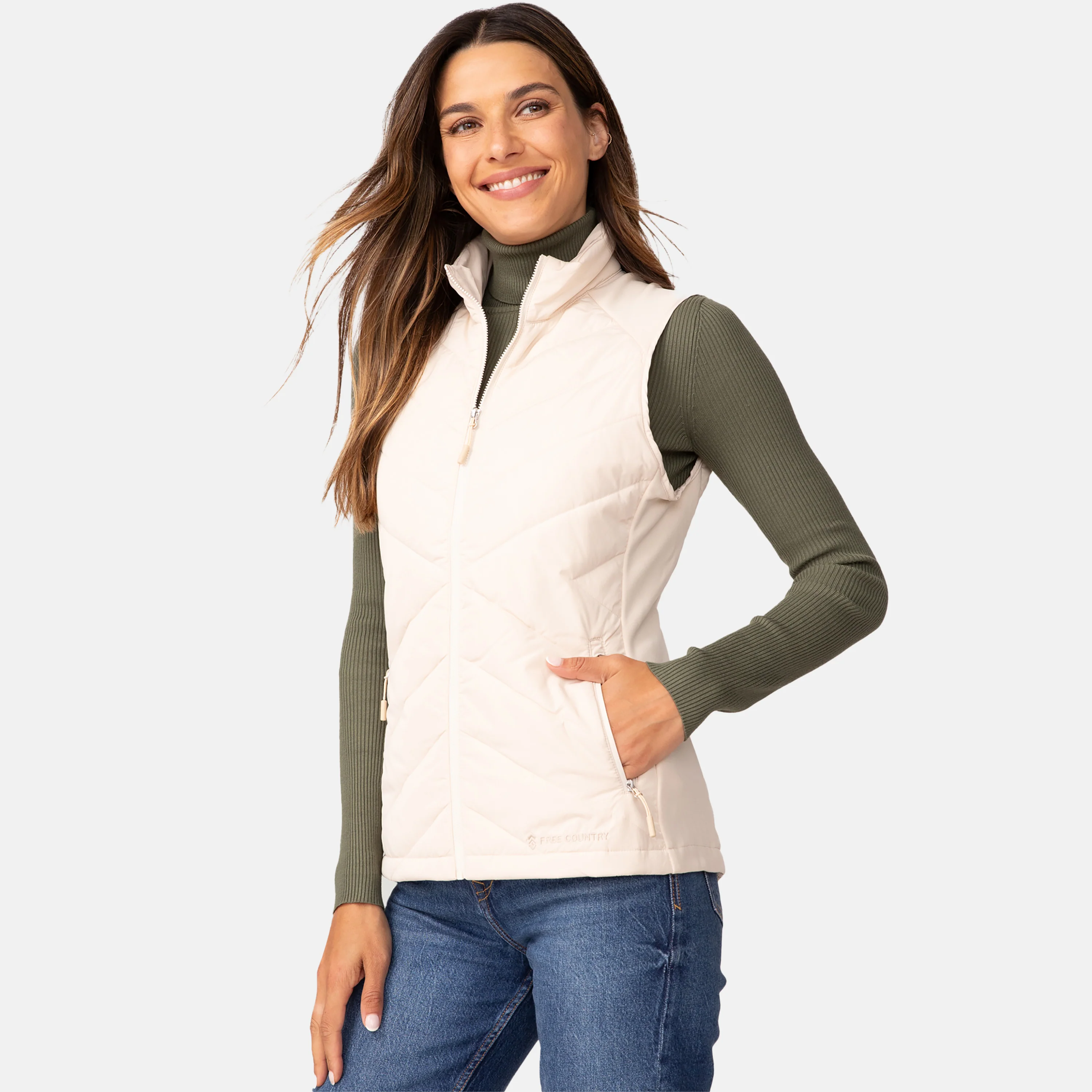 Women's Quilted Hybrid Vest - Image 27