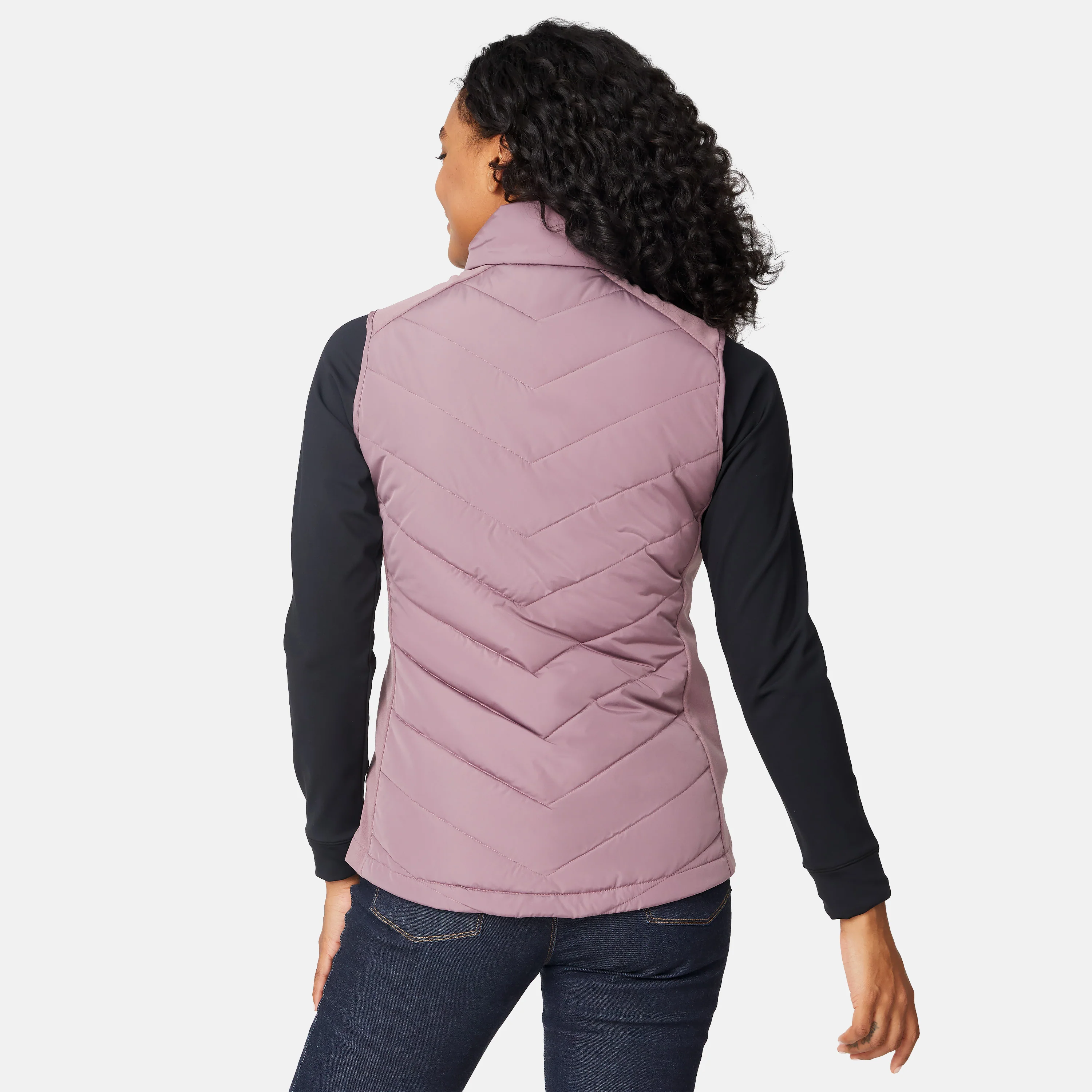 Women's Quilted Hybrid Vest - Image 3
