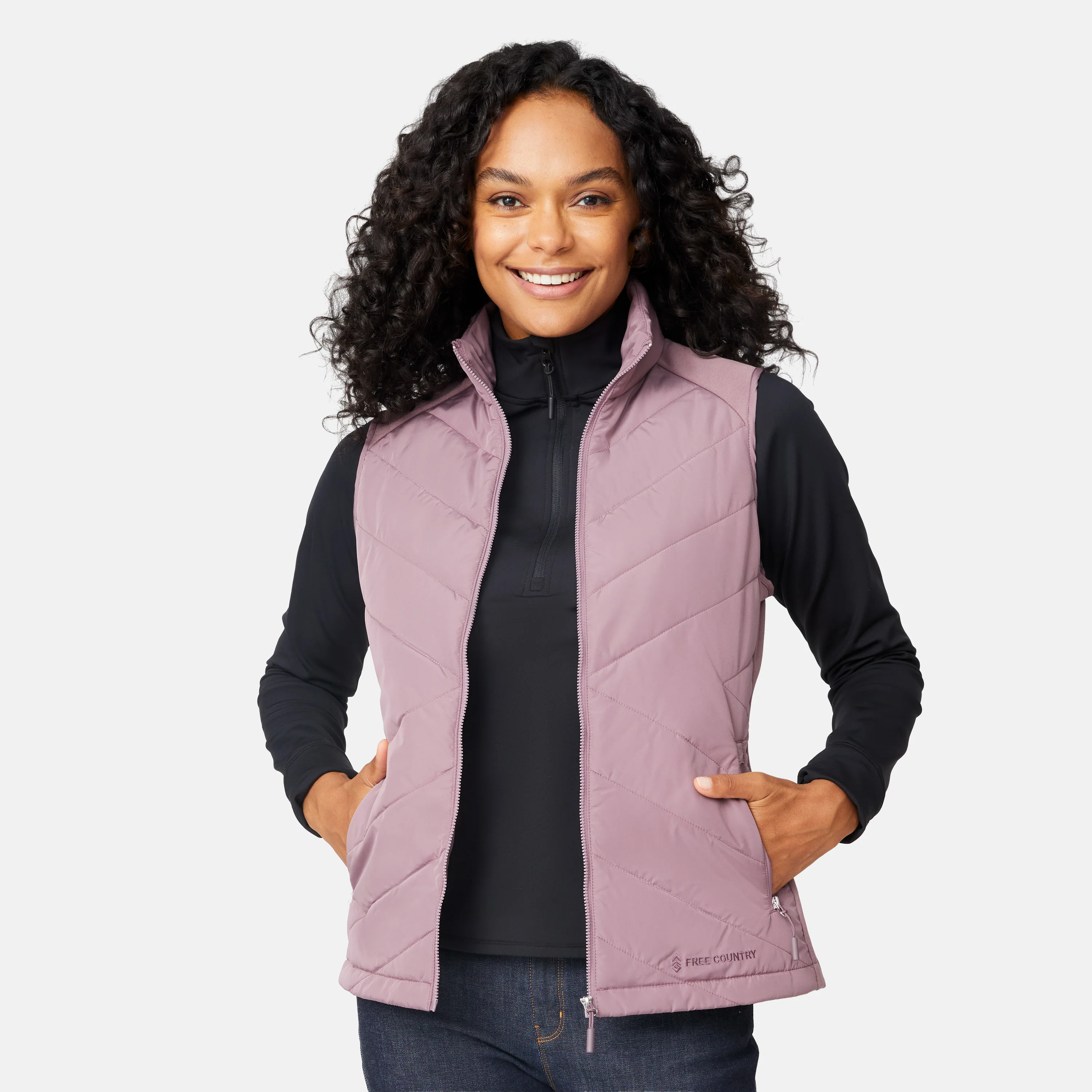 Women's Quilted Hybrid Vest - Image 4