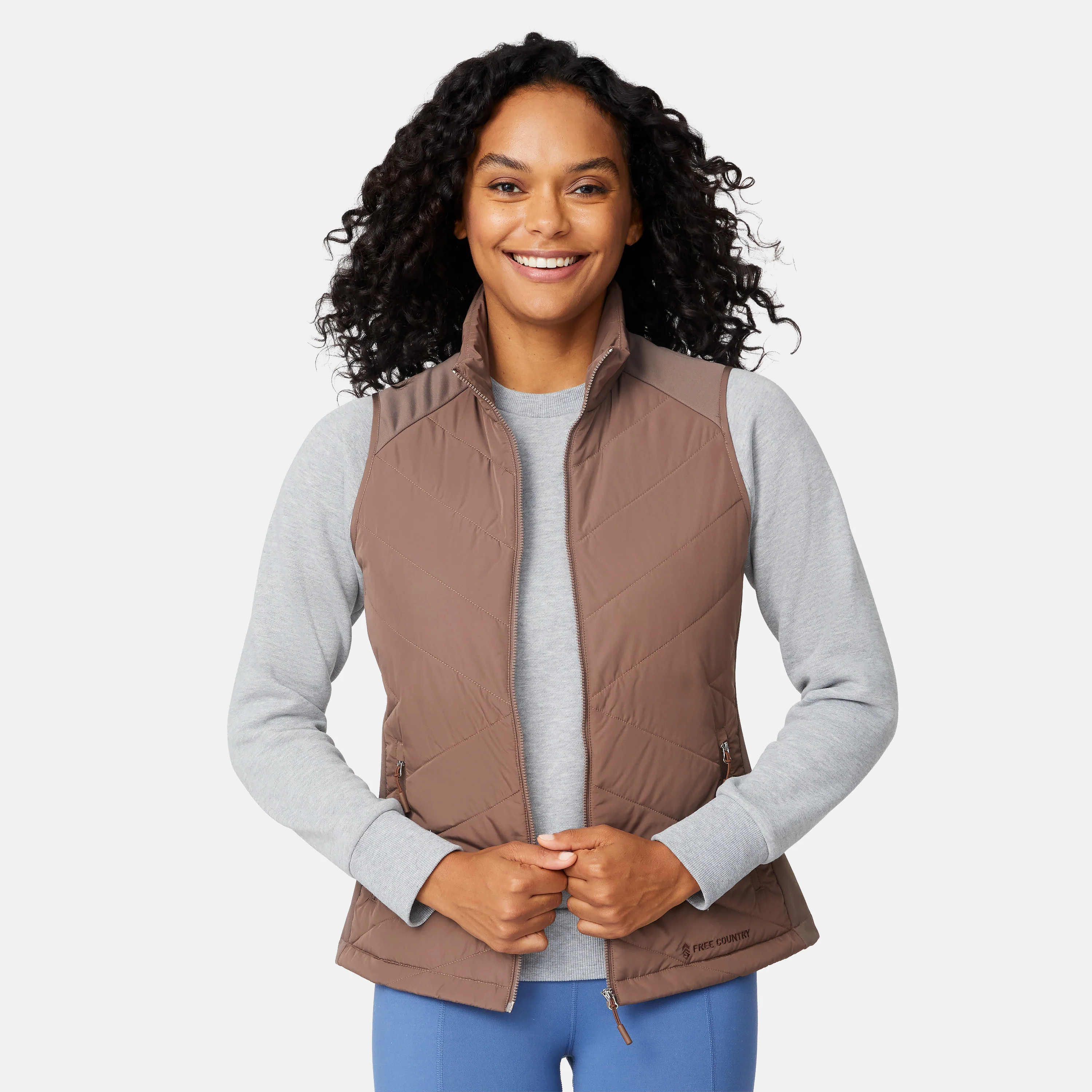 Women's Quilted Hybrid Vest - Image 42