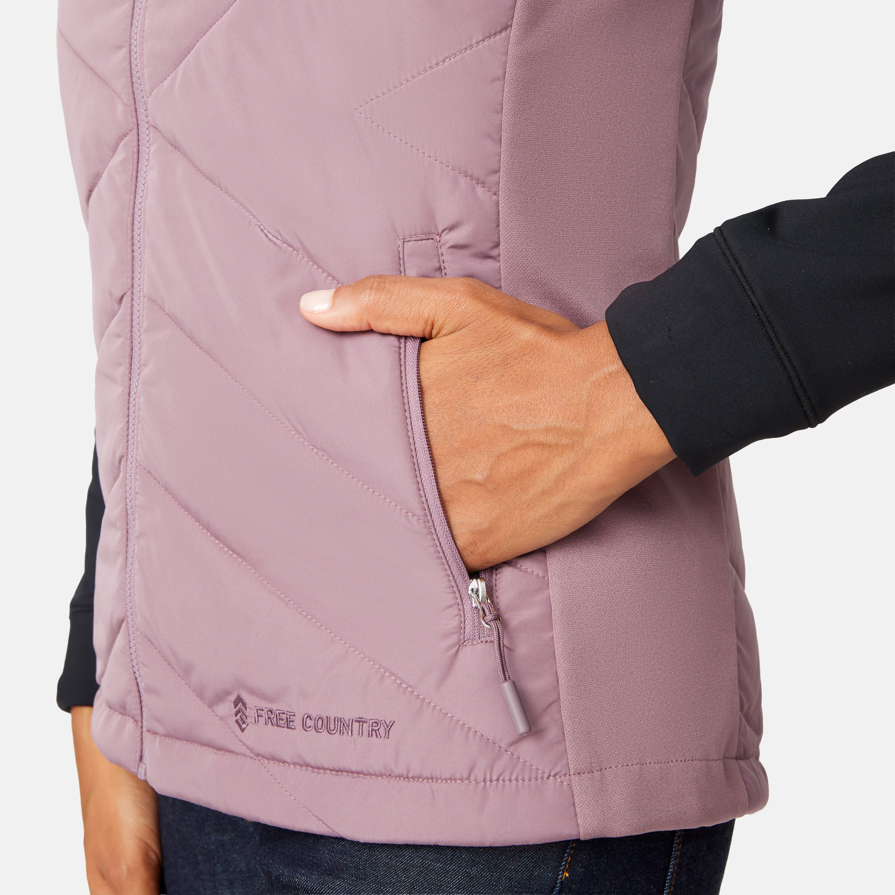 Women's Quilted Hybrid Vest - Image 5