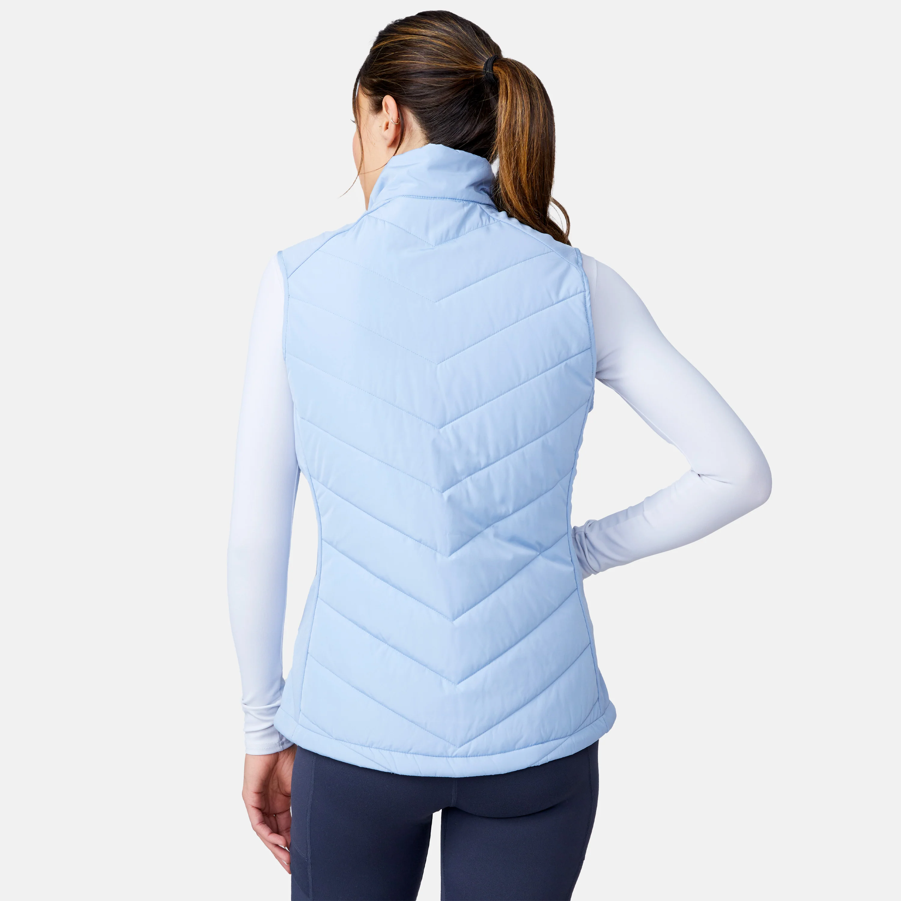 Women's Quilted Hybrid Vest - Image 8