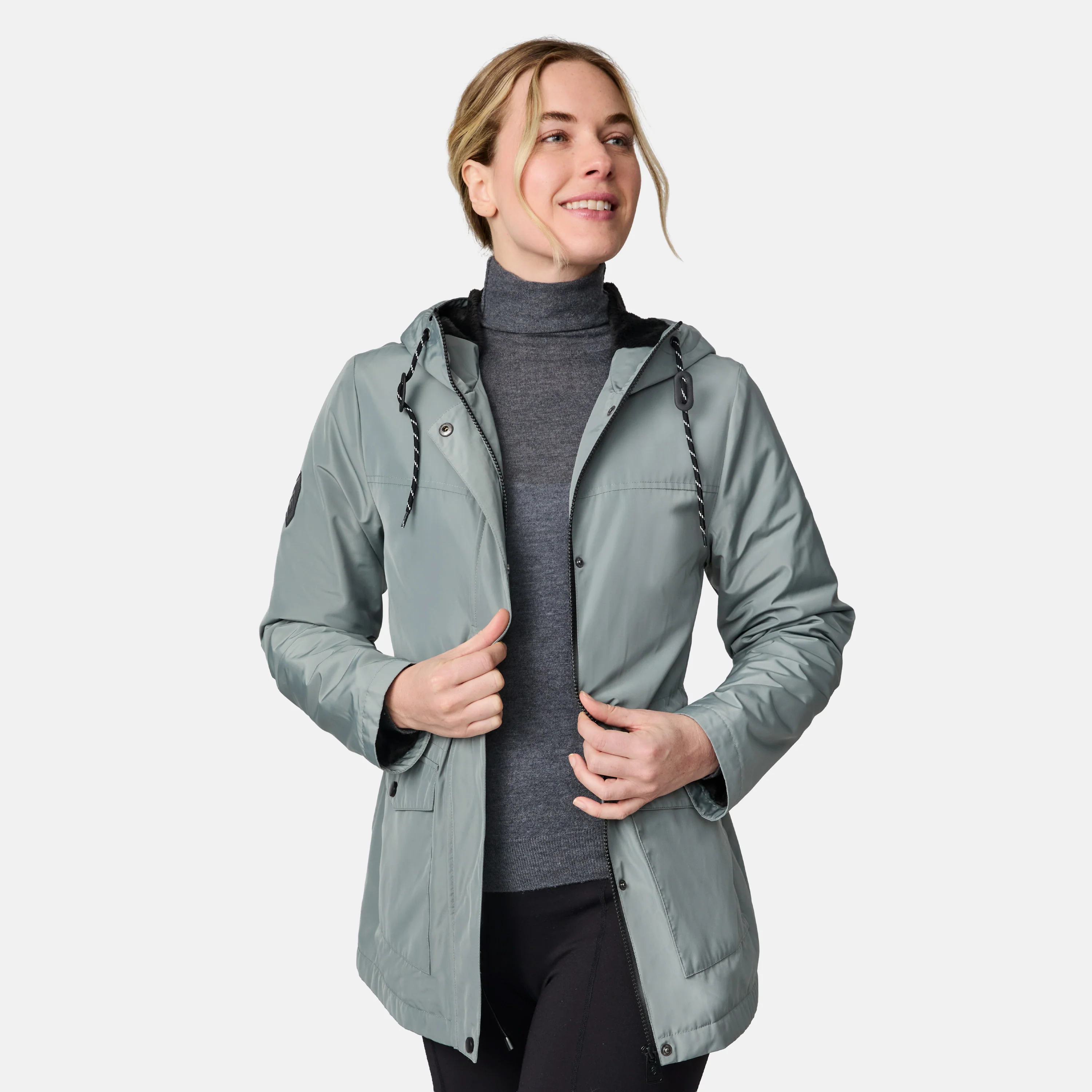 Women's Rain Away Lined Anorak Rain Jacket - Image 3