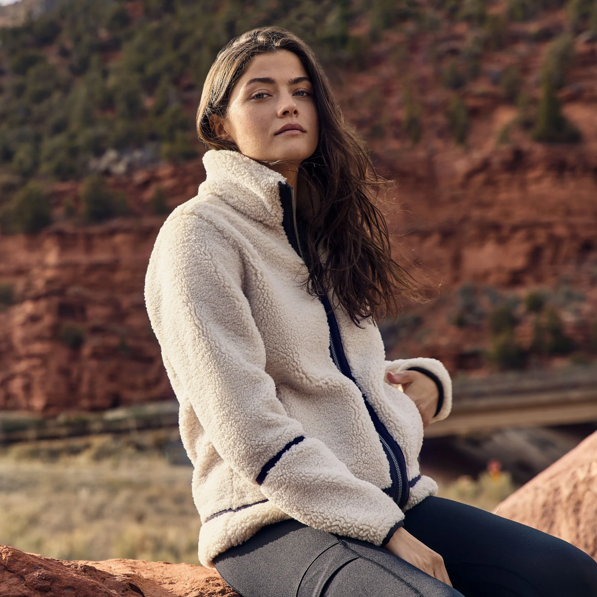 Women's Shearlux Faux Shearling Jacket - Image 6